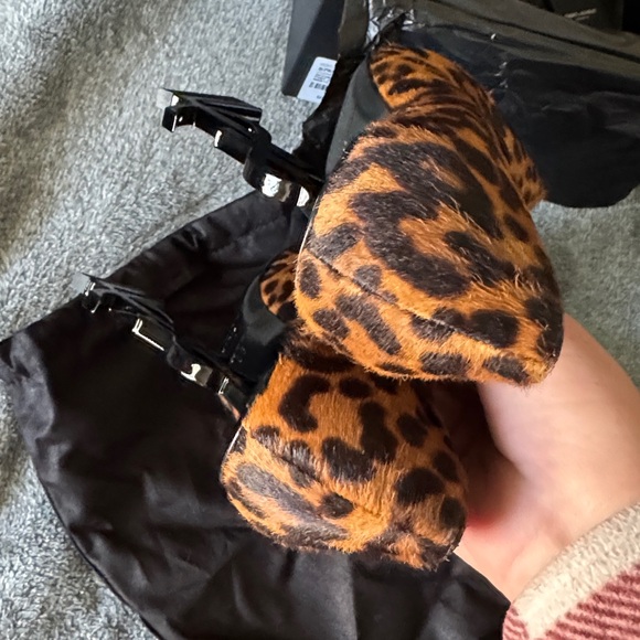 Saint Laurent pony spot/nero lúcido manto naturale  Fur YSL heels size 36 - Picture 11 of 17